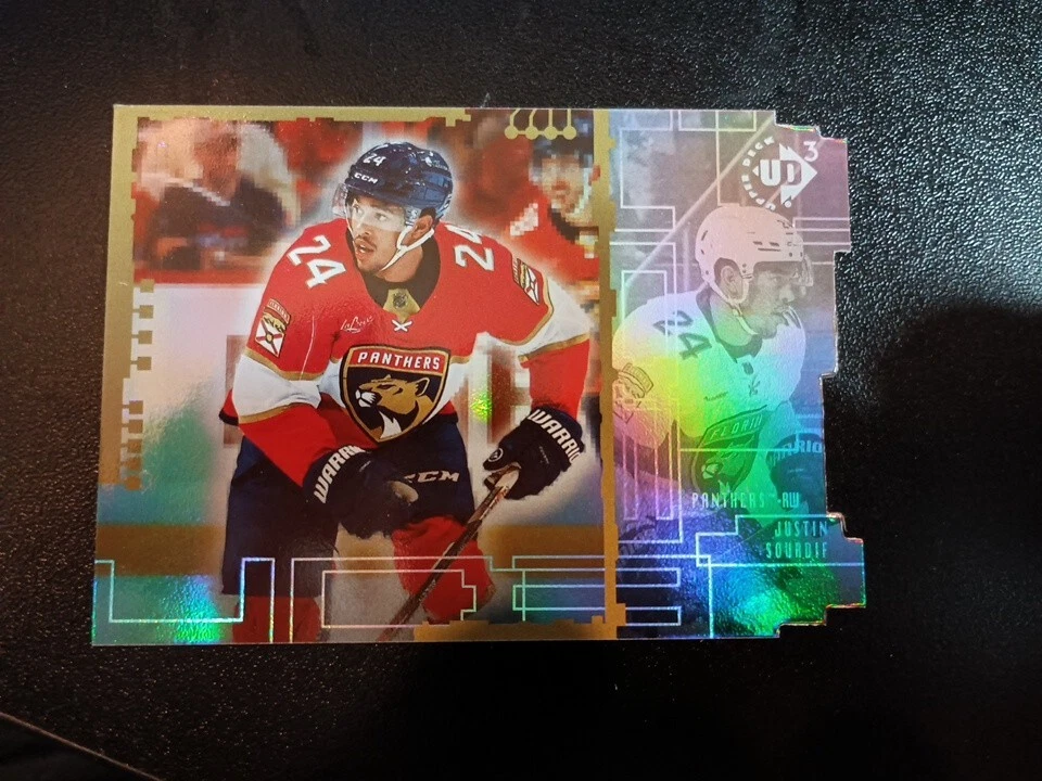 2023-24 Upper Deck Extended Series Justin Soudif  Rookie UD3-21 Panthers - Image 2 of 4