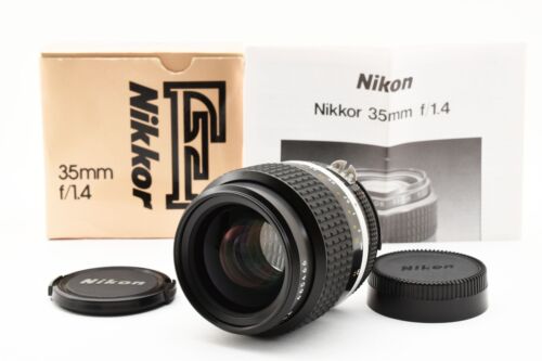 Top Mint in Box ๐ Nikon AI-S 35mm F1.4 Wide Angle MF Lens from JAPAN C584*