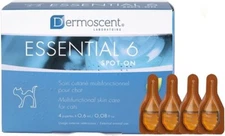 Dermoscent Essential 6 Spot-On for Cats - Skin Care Treatment, 4 Dose