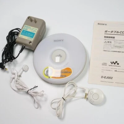 SONY D-EJ002 Walkman Tragbarer CD Player Weiß Betrieb Bestätigt Gebraucht Get... - Bild 1 von 4