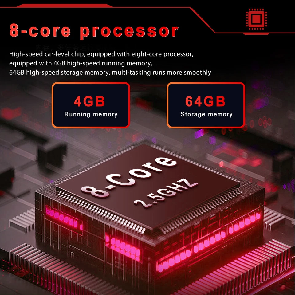 Radio de coche 8 núcleos 4+64G Android CarPlay para Honda Odyssey 2005-2010 GPS DSP alta resolución Foto 3 de 4