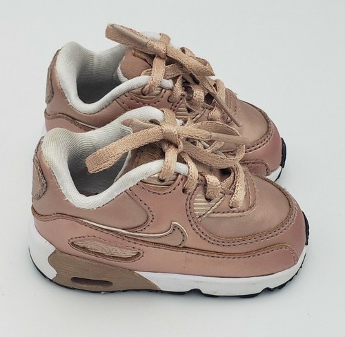 Nike Air Max 90 SE LTR rosa niño pequeño talla 4C 2016 859632-900 - Imagen 5 de 7