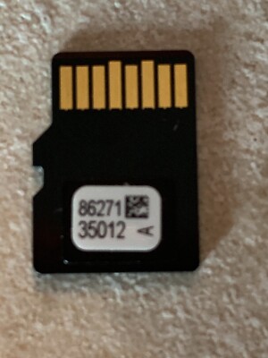 2014 2015 2016 TOYOTA NAVIGATION MICRO SD HC CARD MAP DATA 862710E182 A OEM PART