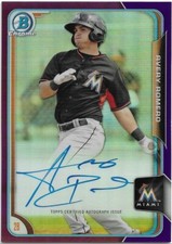 2015 Bowman Chrome AVERY ROMERO Auto Purple Refractor /250
