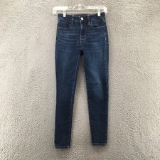 American Eagle Hi-Rise Jegging Jeans Womens 00 Short Blue Denim Dark Wash Denim