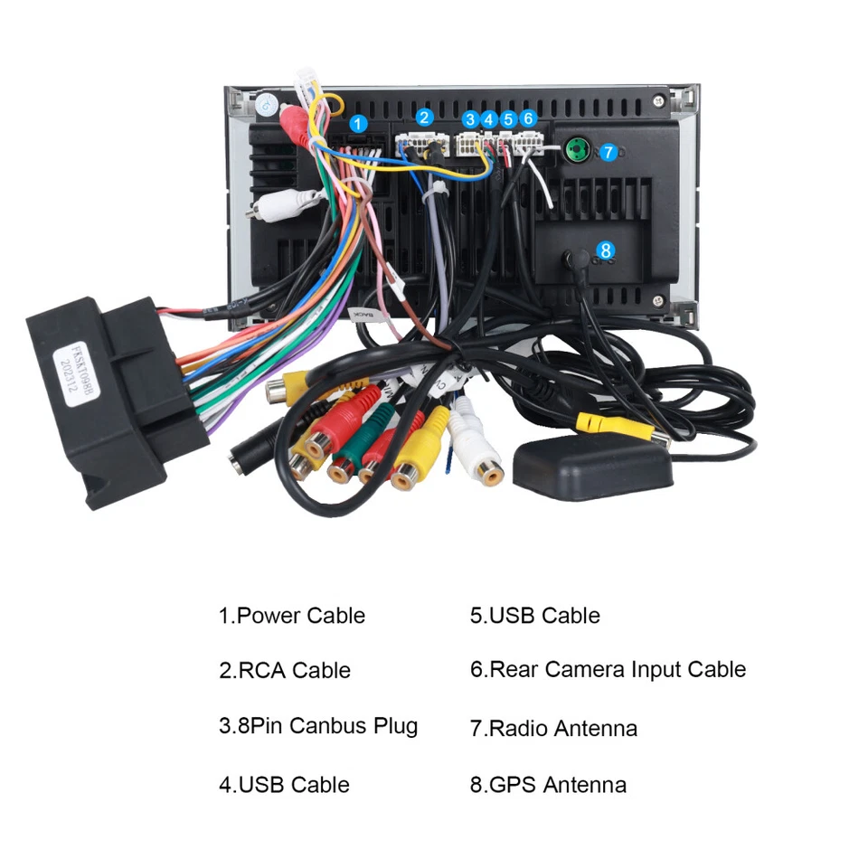 Für Ford Fusion JU 2006–2012 Android 15 Carplay Autoradio GPS Navi WIFI BT 2+64G - Bild 3 von 4