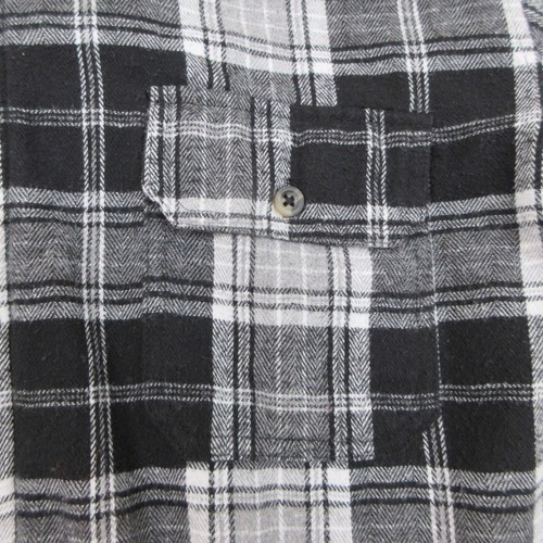 SVRN Code Shirt Boy XL Black White Hood Plaid Flannel Grunge Street Layer SKater - Picture 6 of 19