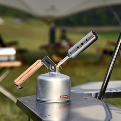 Snow Peak Folding Torch GT-120 Foldable Silver Camp Charcoal