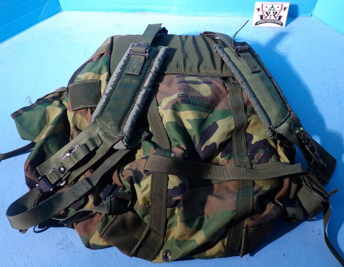 1990'S WOODLAND M81 RADIO BAG FIELD PACK COMBAT ALICE RUCKSACK LC-1 MEDIUM - Bild 2 von 4