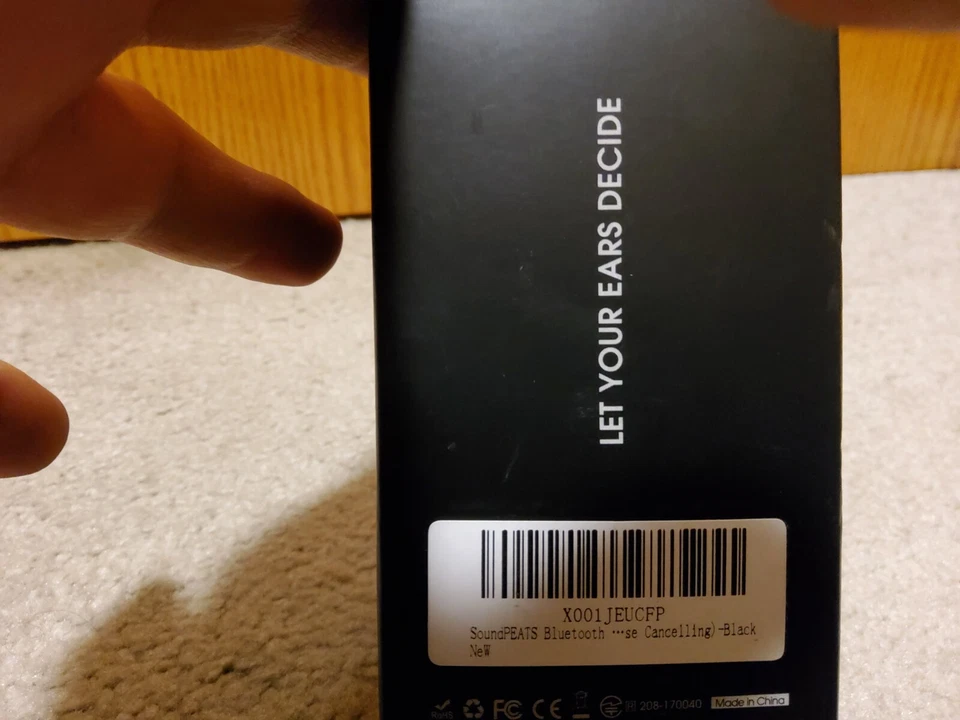 SoundPEATS Auriculares Bluetooth Auriculares Q12 De Japón Negro Foto 3 de 4