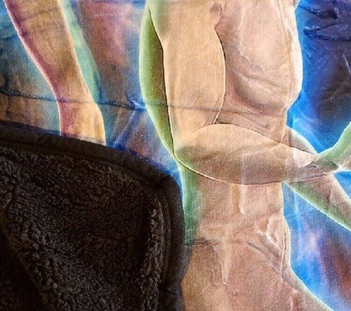 Nuevo 3 Alien Felpa Vellón Lanzamiento Regalo Manta Sherpa OVNI Extraterrestre Abducción Galaxia - Imagen 4 de 10