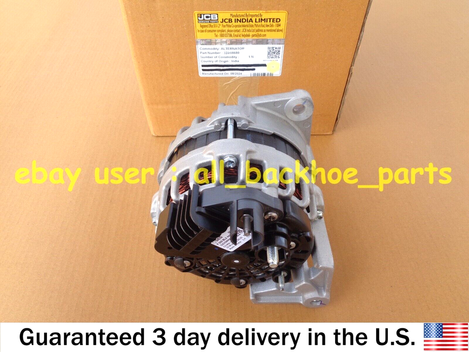 Alternateur Bosch 12V 95A Authentique - Pour Chargeuses-pelleteuses JCB 3CX, 4CX, Etc.