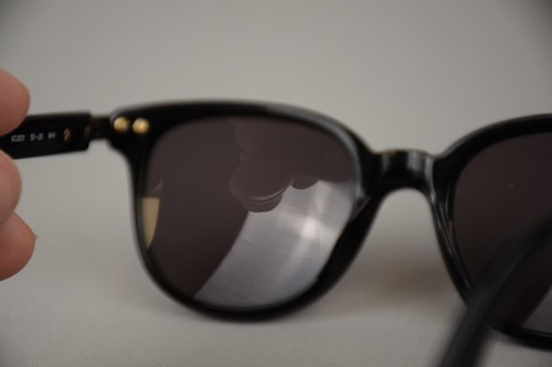 Rare Model Vogue VO 2001 50-20 W44 Vintage Black Sunglasses Italy Men's Women's - Picture 9 of 10