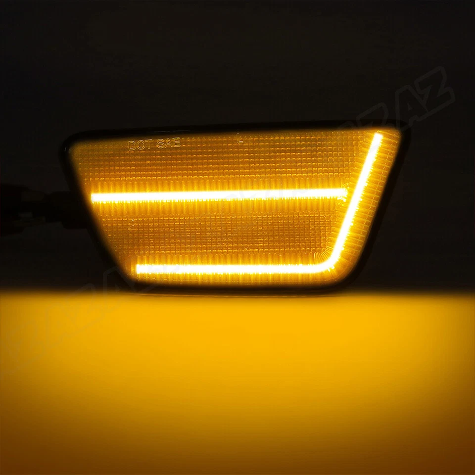 LED Front Bumper Side Marker Light Smoked Lens For 2011-2015 Chevrolet Cruze — 第 2/4 张图片