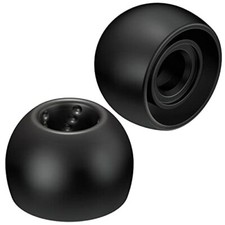 JVC Kenwood EP-FX9ML-B Replacement Earpiece Spiral Dot 6 Pieces ML Size Black