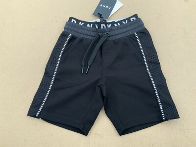 DKNY JUNGEN SHORTS SCHWARZ 4 ODER 14 JAHRE NEU UVP £55/£65