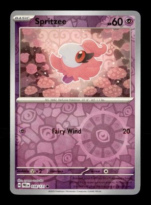 Pokémon TCG SV: Prismatic Evolution Spritzee Common Reverse Holo