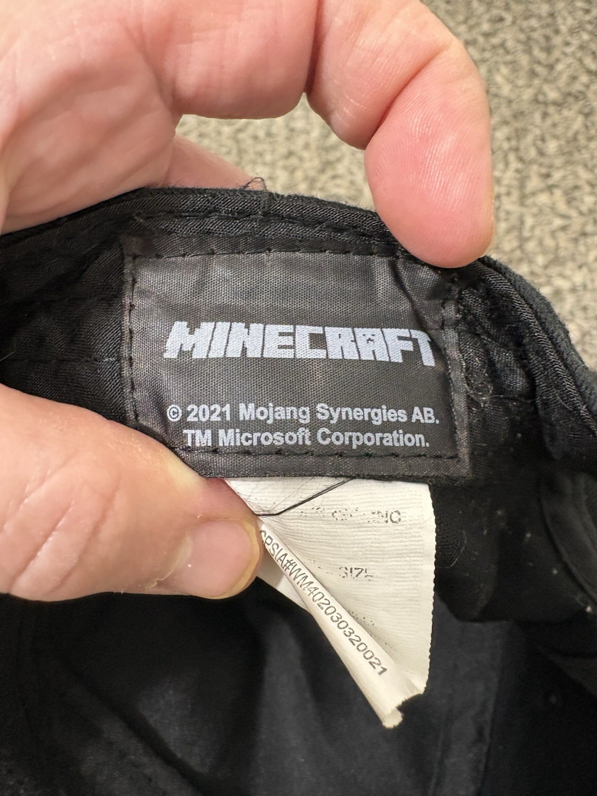 Minecraft Creeper Snapback Hat Cap Black Gray Pix… - image 8