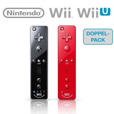 Zwei / 2x Remote Motion Plus Controller ORIGINAL für Nintendo Wii / U    
