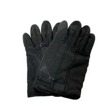 GUCCI - Black Leather Women's Gloves