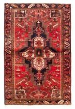 3'4" x 5'1" Traditional Vintage Hand Knotted Oriental Carpet Wool Area Rug