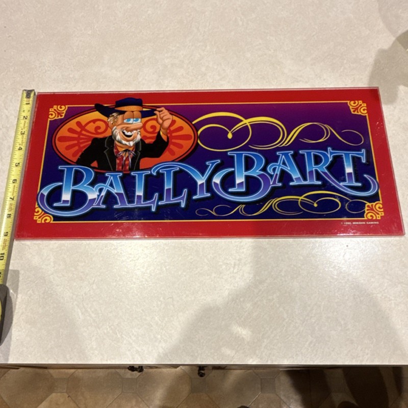Bally Bart Slot Machine Replacement Panel Belly