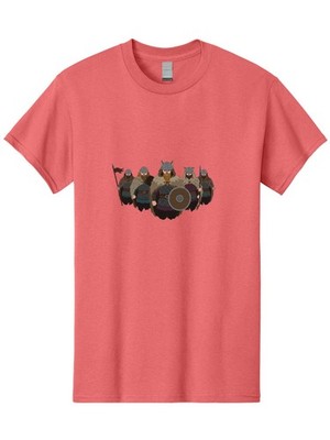 Viking-Warriors-8 Mens Graphic Tee, 100% Cotton, Casual Summer Wear