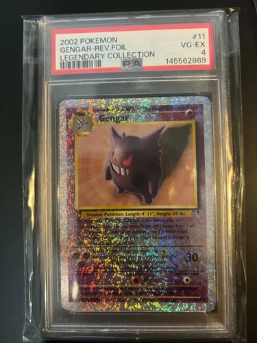 Gengar-Rev Foil VG-EX 2002 Pokemon PSA 4
