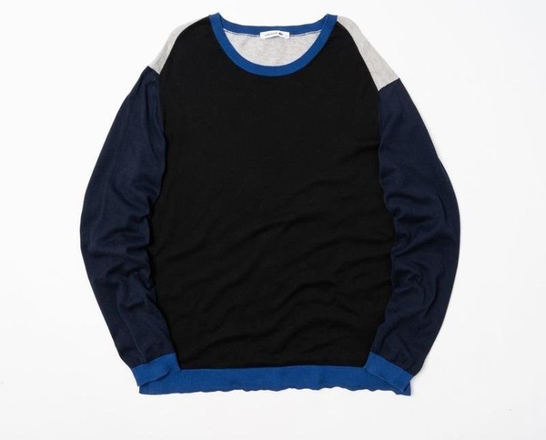 Men Lacoste Sweater Navy Cotton 42 / XL / 50 #30WI