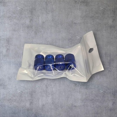 Peugeot Blau Aluminium Ventilschaftkappen 4er Set Staubdicht Reifen Rad Auto