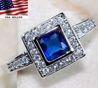 2CT Heat Treated Kyanite 925 Solid Sterling Silver Ring Sz 8 &5-8 — photo 1