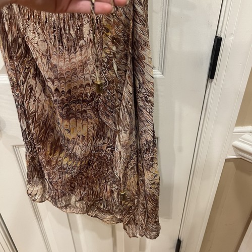 Laundry Shelli Segal Silk Asymmetrical Slip Wrap Dress Sz 4 Ethereal Fairy - Picture 6 of 10