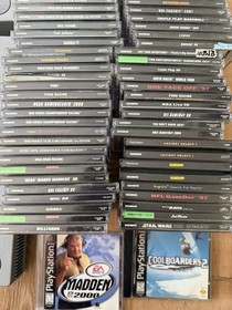 Lot Of 6 Sony PlayStation 1 Video Game Consoles W/ 106 PS1 Games Read Desc