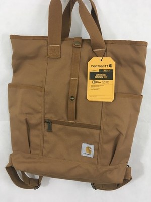 NWT CARHARTT Water Repellent Convertible Backpack Tote Laptop Sleeve