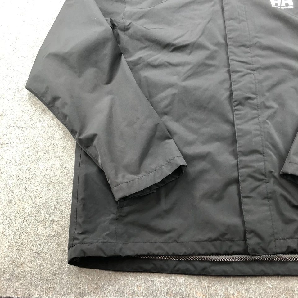 Chaqueta Helly Hansen Para Hombre 3XL Negra Con Capucha Helly Tech Protección Shell Lluvia Foto 2 de 4