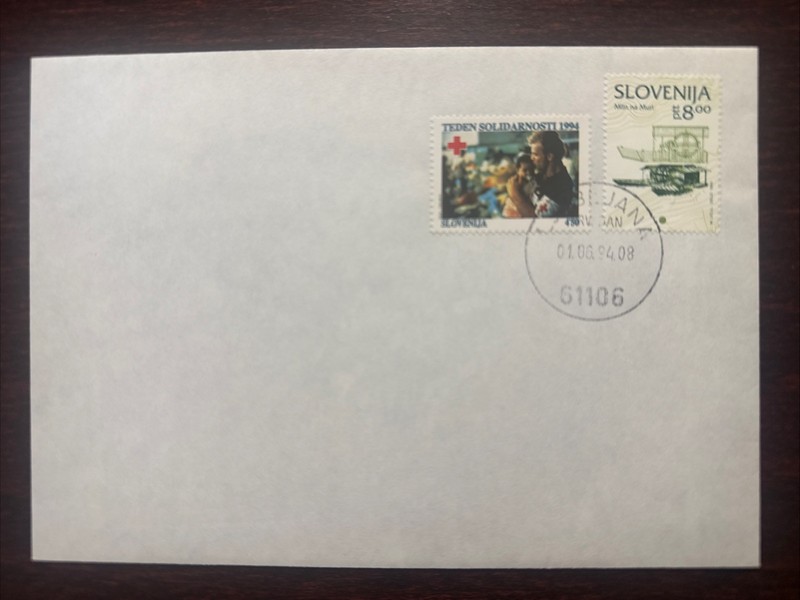 SLOVENIA FDC COVER 1994 YEAR RED CROSS SOLIDARITY HEALTH MEDICINE STAMPS