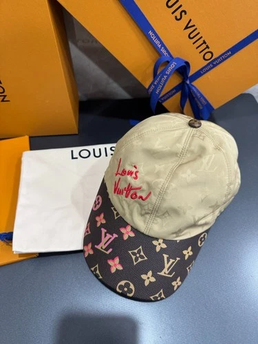 LLouisV - Cap Ou Pas Cap Monogram Baseball Cap - Cream Brown - product listing photo