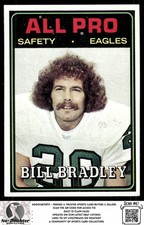 1974 Topps #143 Bill Bradley Philadelphia Eagles