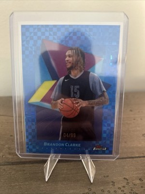 2025 TOPPS FINEST BB CARD #49 - BRANDON CLARKE - BLUE MOJO /99