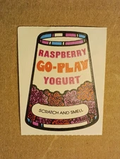 Vintage Mello Smello Scratch And Sniff Sticker Matte 80s Raspberry Yogurt 