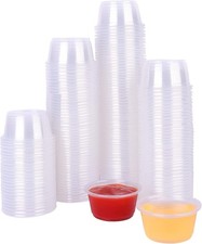 Disposable Mini Cups, Portion Cups No Lids , 200 Count 1 oz