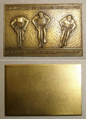 Messing-Plakette Championnat de Belgique Intermarkques / Radrennen Belgien