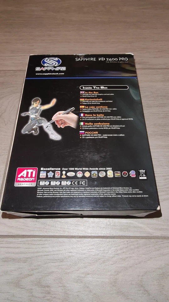 SCHEDA VIDEO AMD ATI RADEON HD 2400 PRO PCI 1.0 32BIT RARA VINTAGE BOX DMS-59 - Immagine 4 di 4