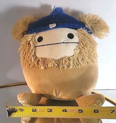Benny Big Foot Squishmallows Plush Blue Hat 8'' Excellent