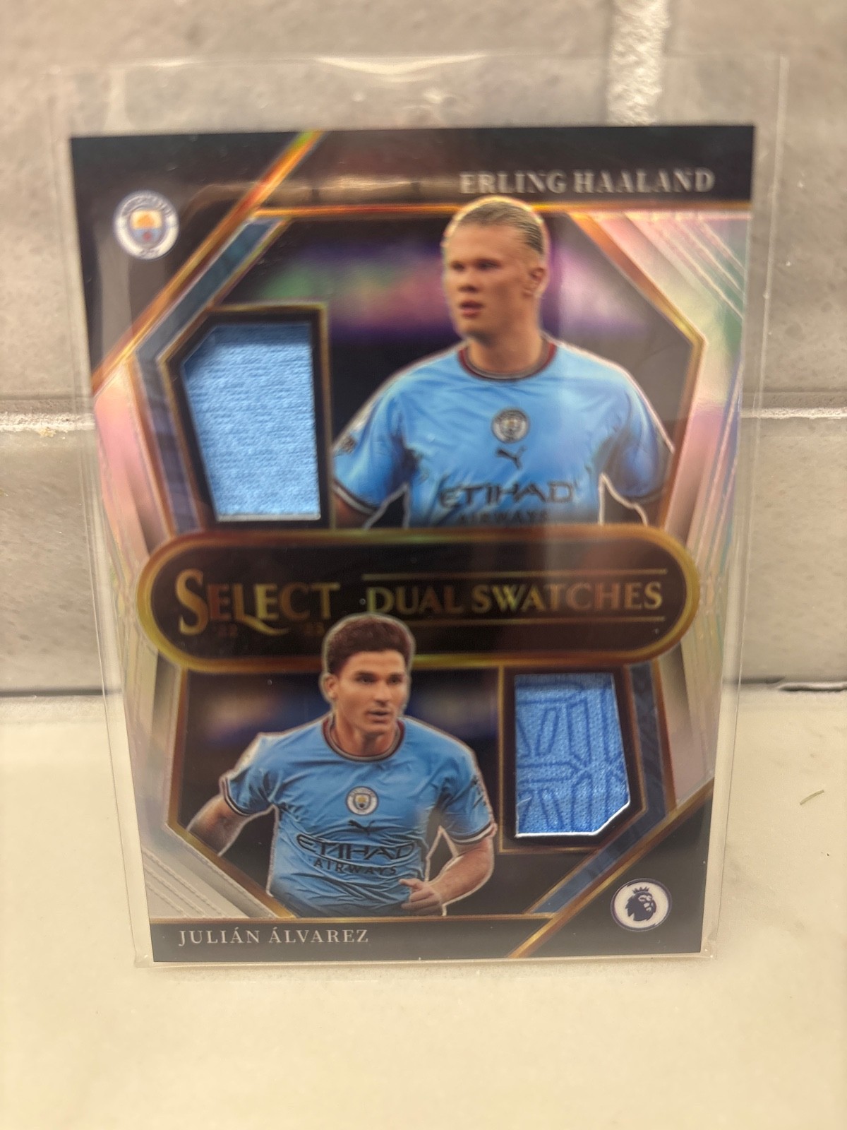 2022-23 Select Premier League Erling Haaland Julian Alvarez Dual Swatches