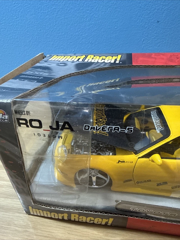 Jada Toys импорт гонщик 1:24 желтый Toyota Supra 53704 литая модель новый в коробке - Изображение 4 из 4