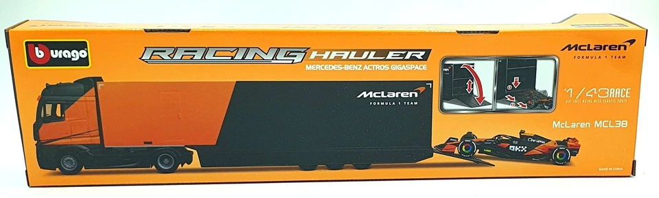 Camión de carreras Burago escala 1/43 18-38401 - Mercedes Benz Actros McLaren Foto 4 de 4