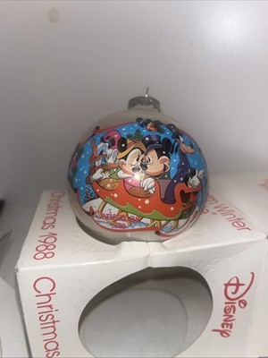 Schmid 1988 Disney ''Warm Winter Ride'' Christmas Ornament