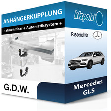 G.D.W. Anh&auml;ngekupplung abnehmbar passend f&uuml;r Mercedes GLS 10.2019-jetzt neu