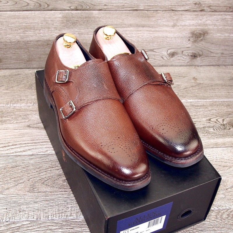 * NIB * $475 Allen Edmonds BEACON HILL Dainite 10 D Coffee Grain * new Trees